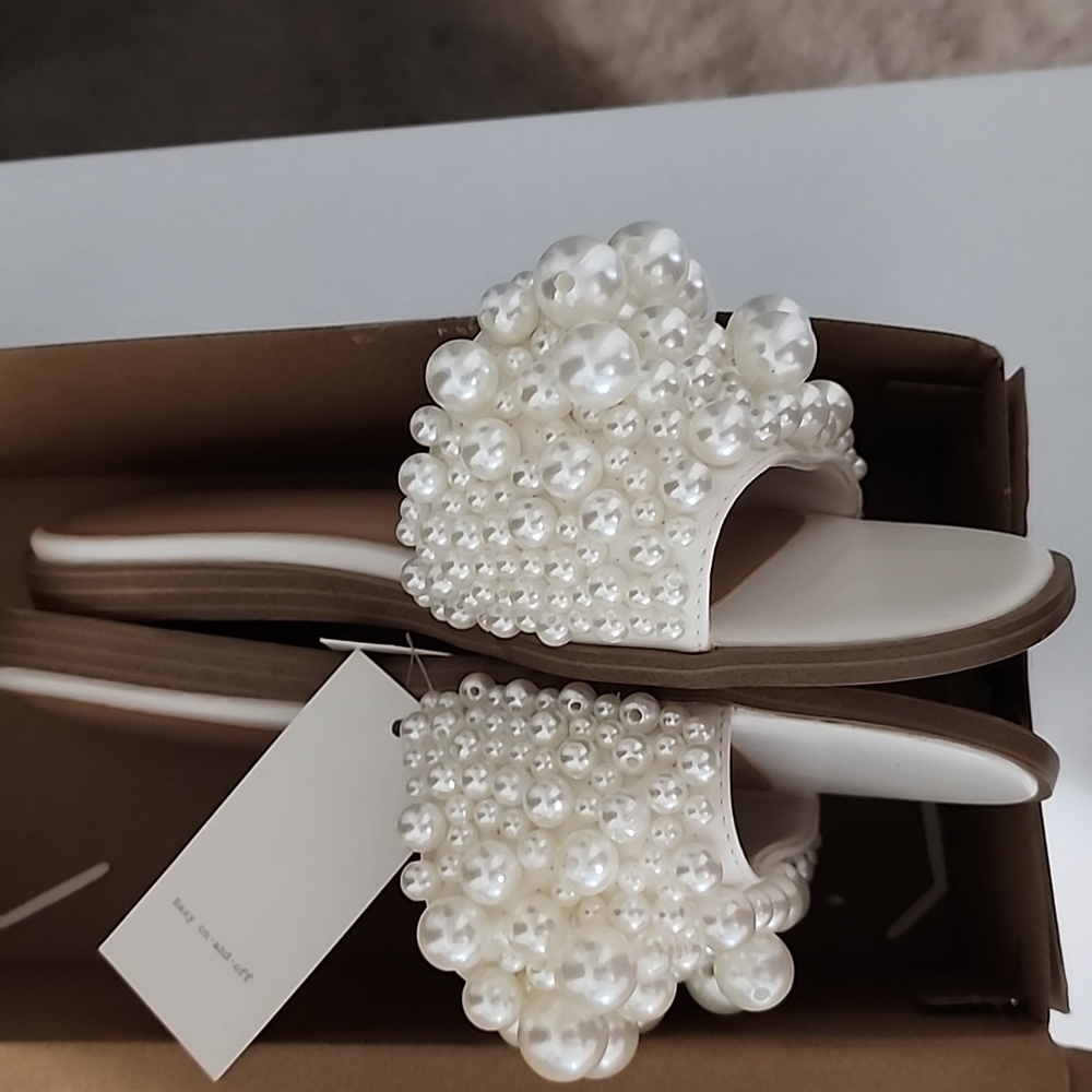 A New Day Sandals with Pearl Embellishments - Picture 4 of 8